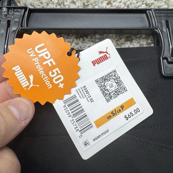 Puma Golf Shorts Women's Small Pounce Bermuda Way 1 Stretch Black UPF50+ New - Picture 5 of 12